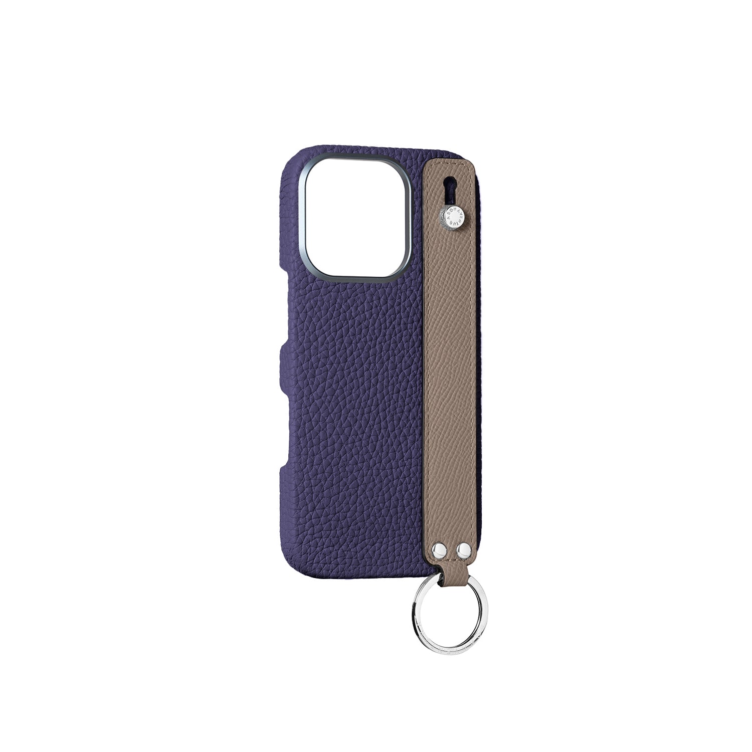 (iPhone 16 Pro) ハンドル付き バックカバーケース シュリンクレザー