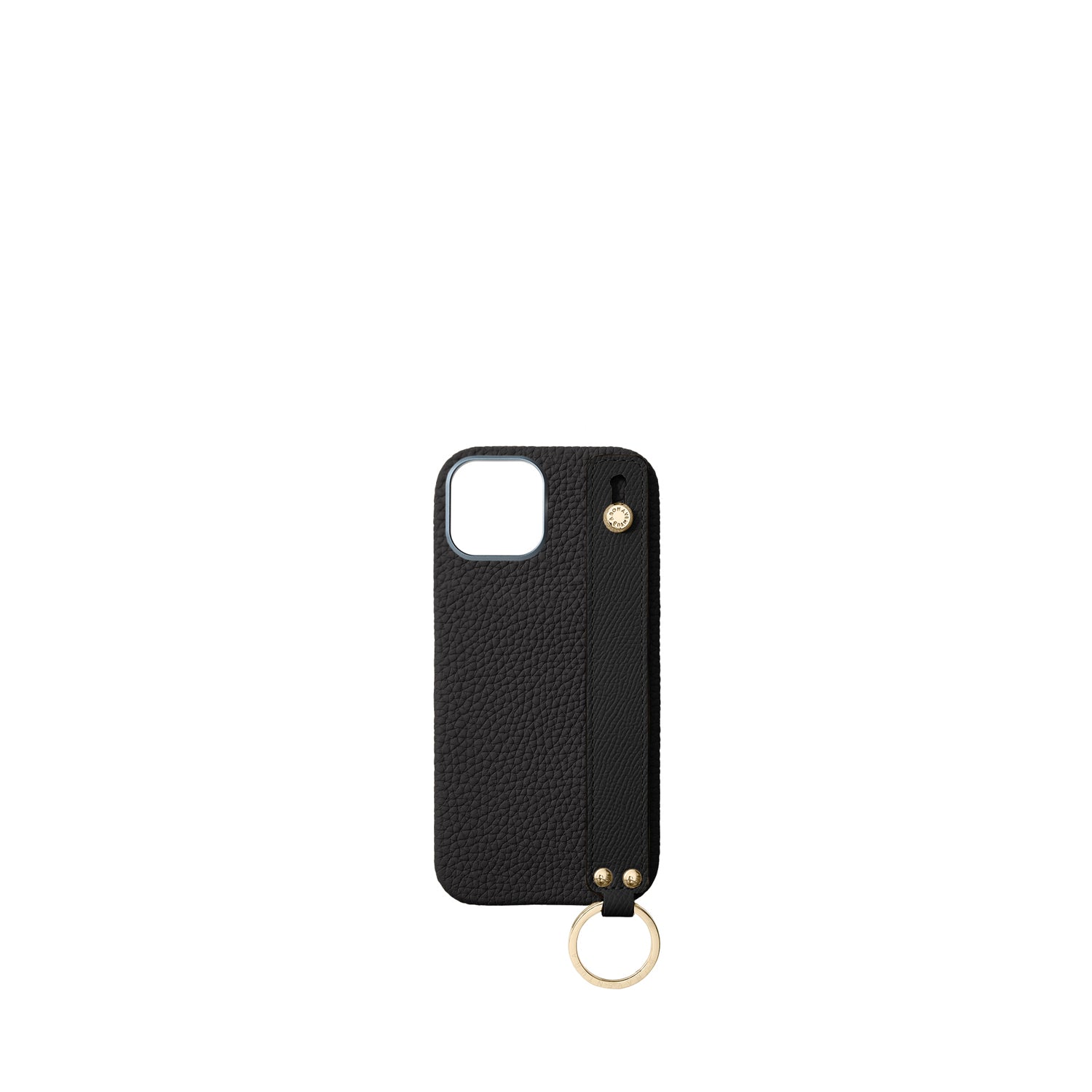 Back Cover with Handle Shrink Leather Gold (iPhone 16)