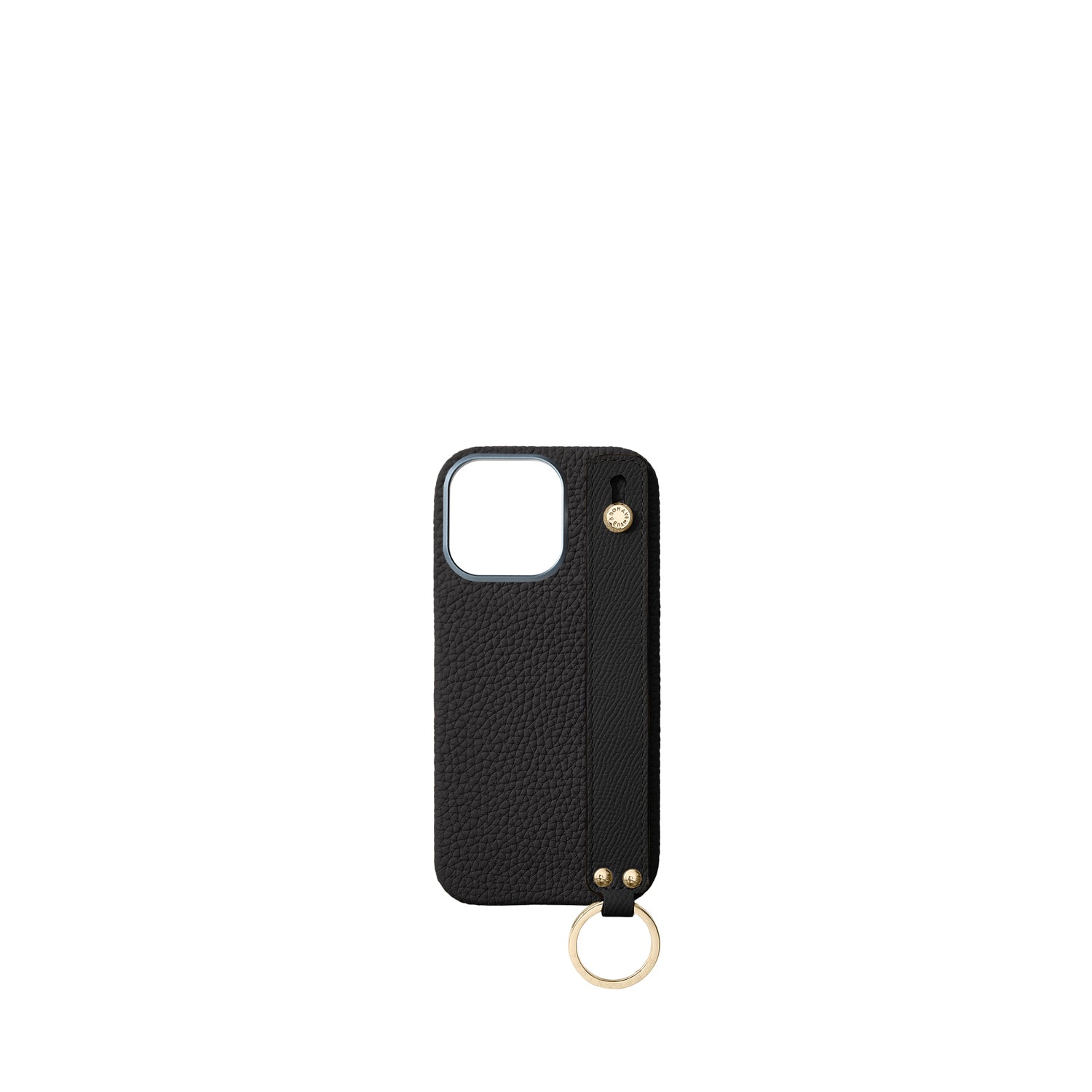 Back Cover with Handle Shrink Leather Gold (iPhone 16 Pro)