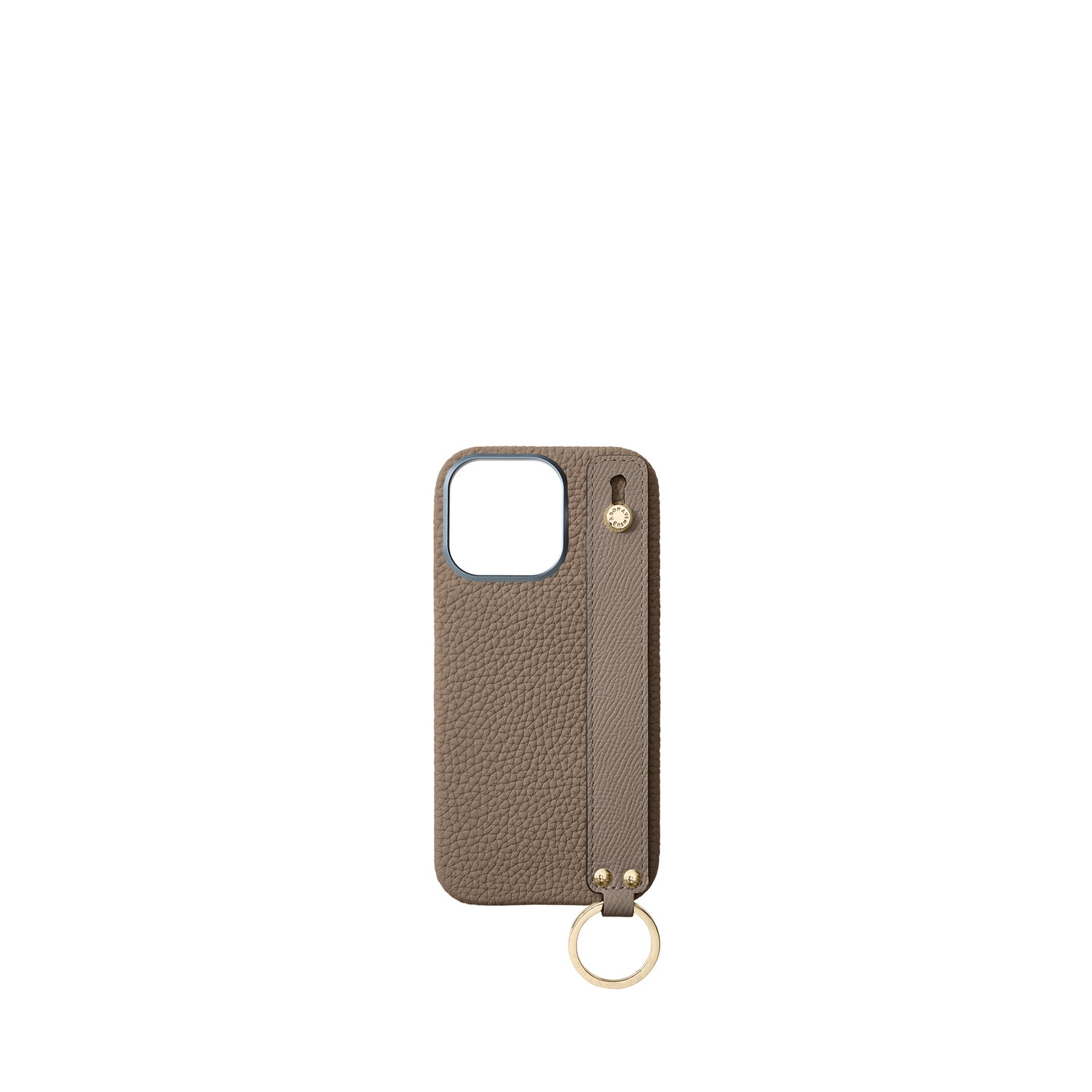 Back Cover with Handle Shrink Leather Gold (iPhone 16 Pro)