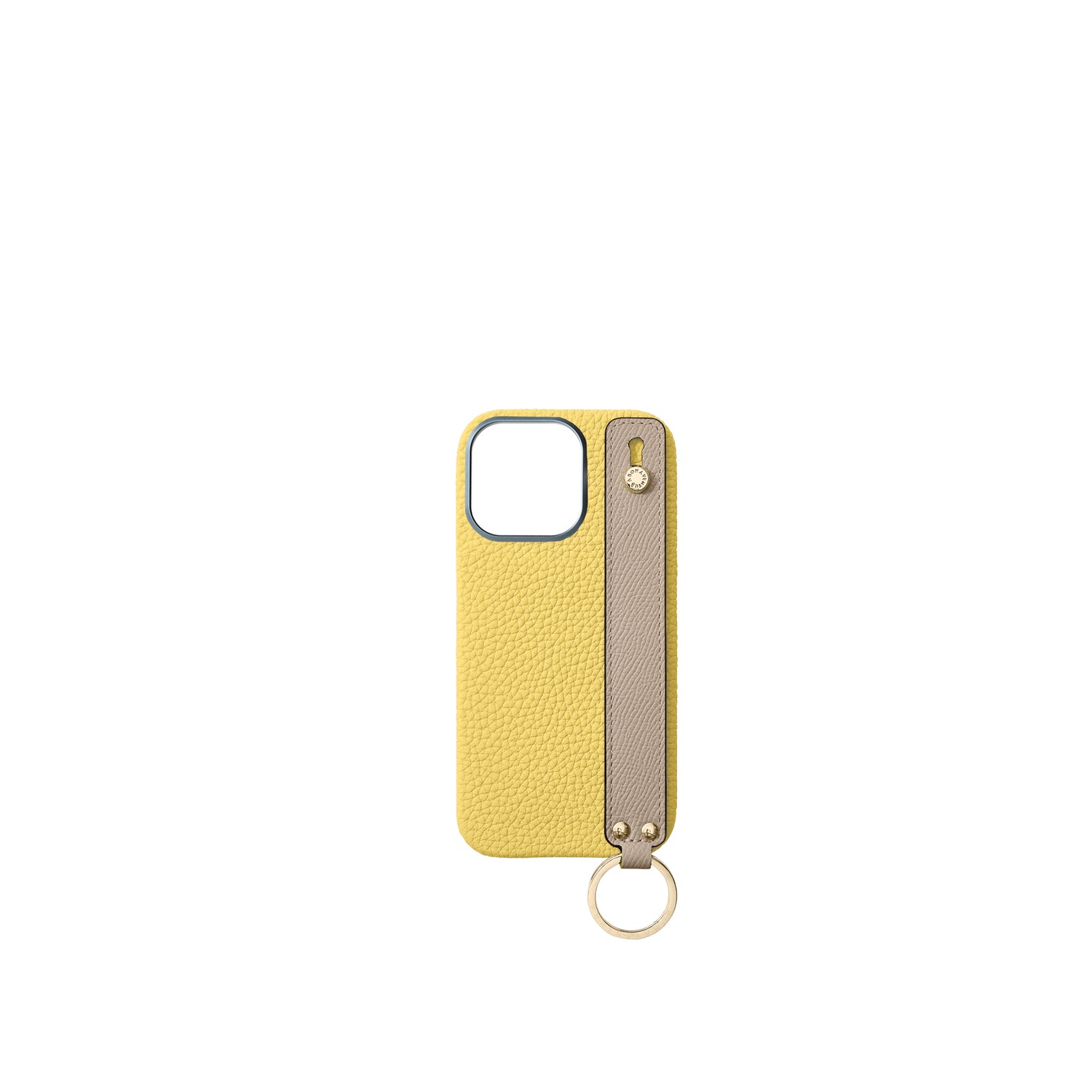 Back Cover with Handle Shrink Leather Gold (iPhone 16 Pro)