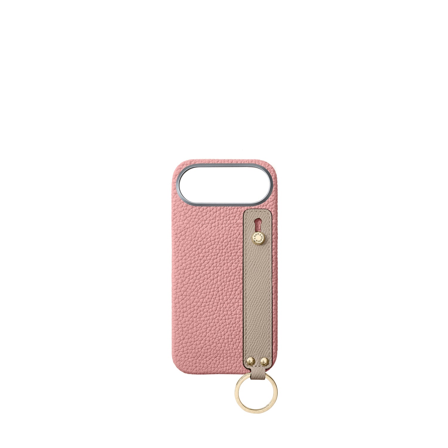 (iPhone Air) Handle Back Cover Case Shrink Leather (Gold)