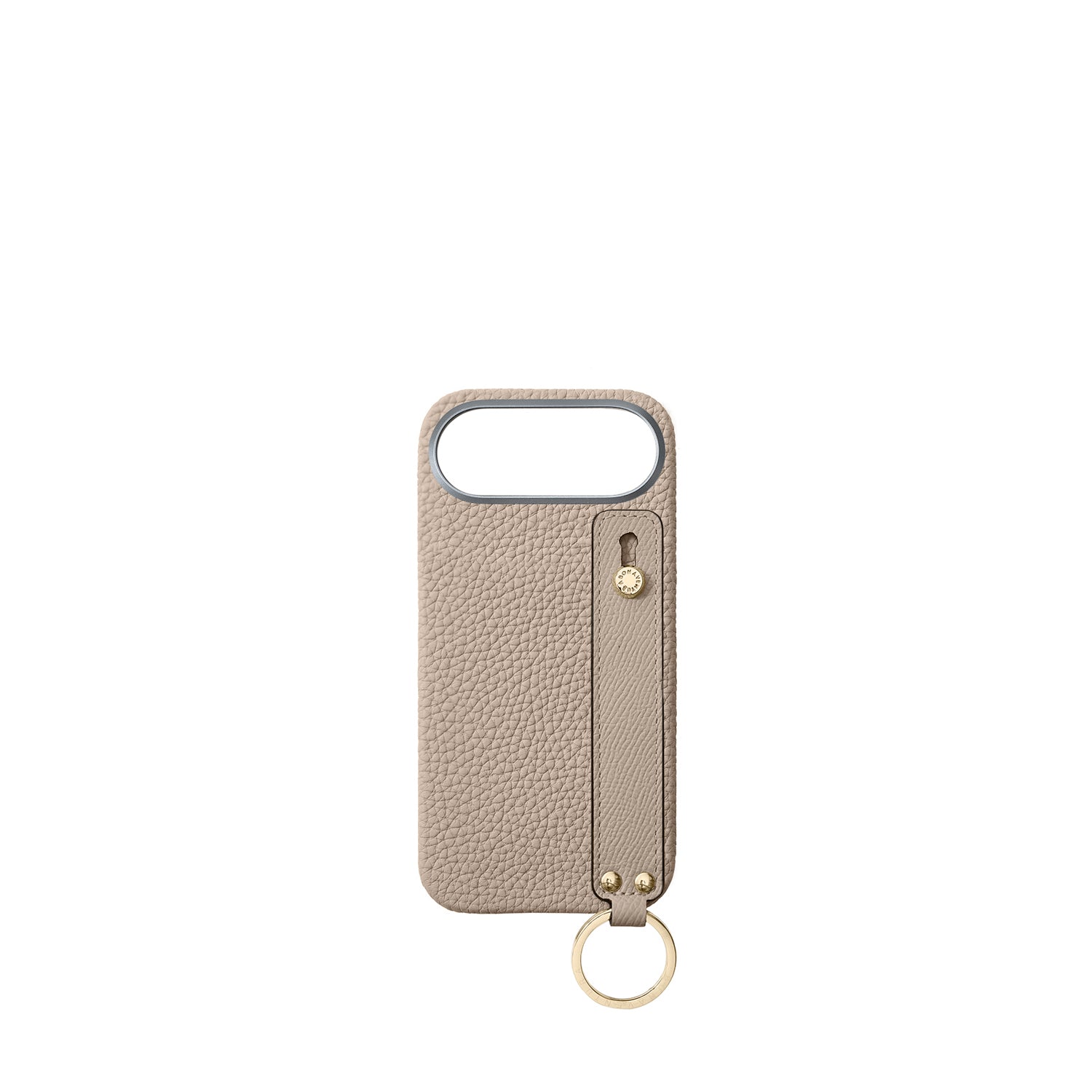 (iPhone Air) Handle Back Cover Case Shrink Leather (Gold)