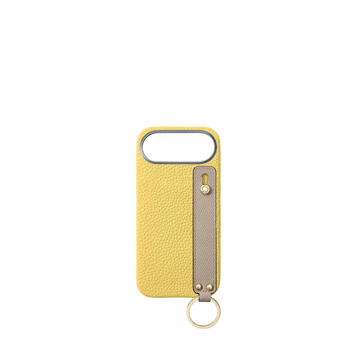 (iPhone Air) Handle Back Cover Case Shrink Leather (Gold)