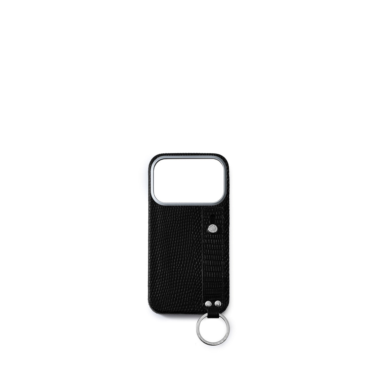 (iPhone 17 Pro) Handle Back Cover Case Shrink × Lizard Leather