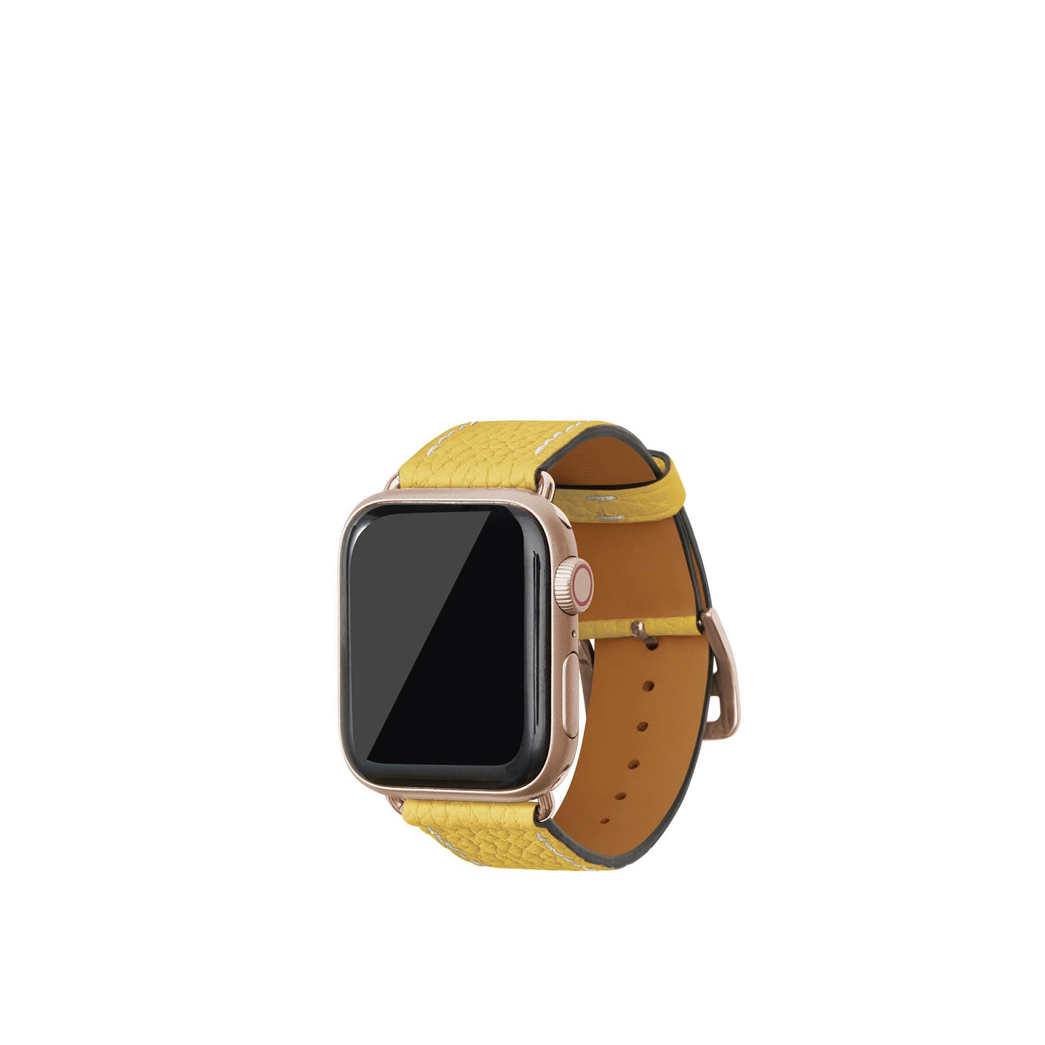 Apple Watch 가죽 밴드【38 mm/40 mm/41 mm, S/M 사이즈】 (어댑터:골드)