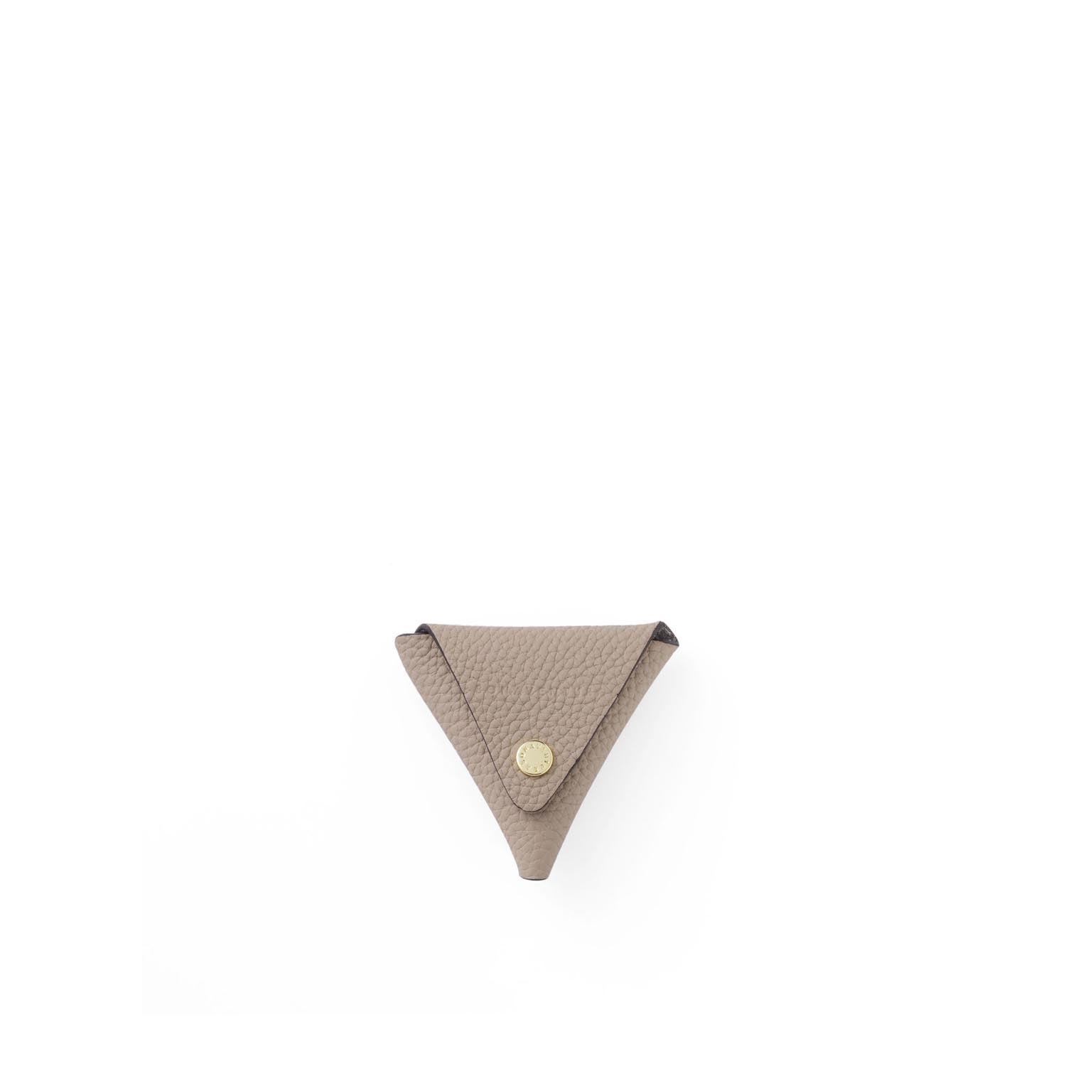 Triangle Coin Case Shrink Leather