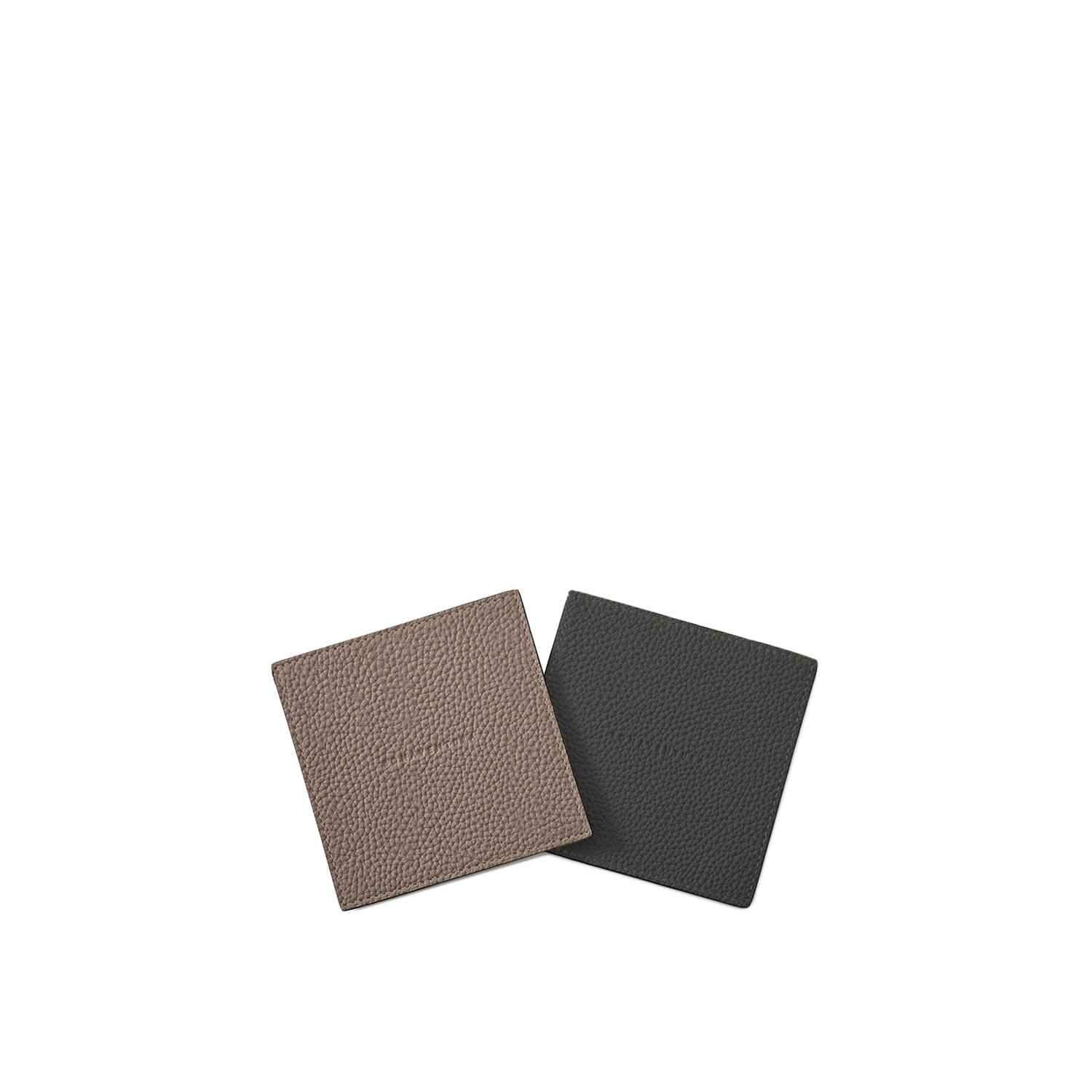 Set Of 2 Reversible Coasters (square) Shrink Leather