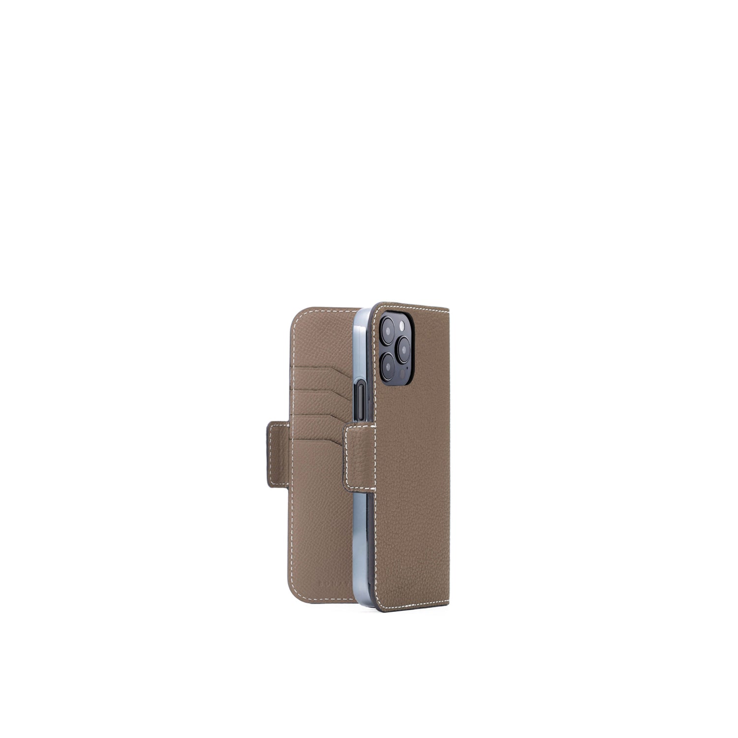 (iPhone 14 Pro Max) Stand Diary Case Shrink Leather