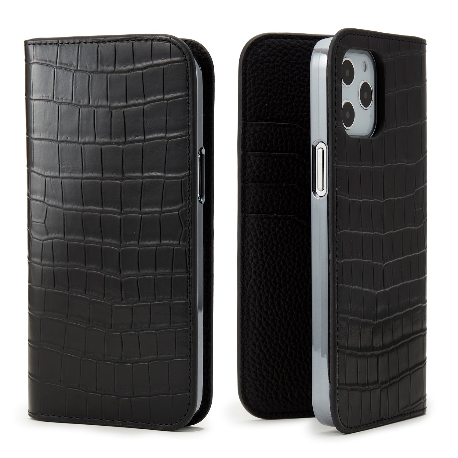 Diary Case Embossed Croco Leather (iPhone 12 Pro Max)