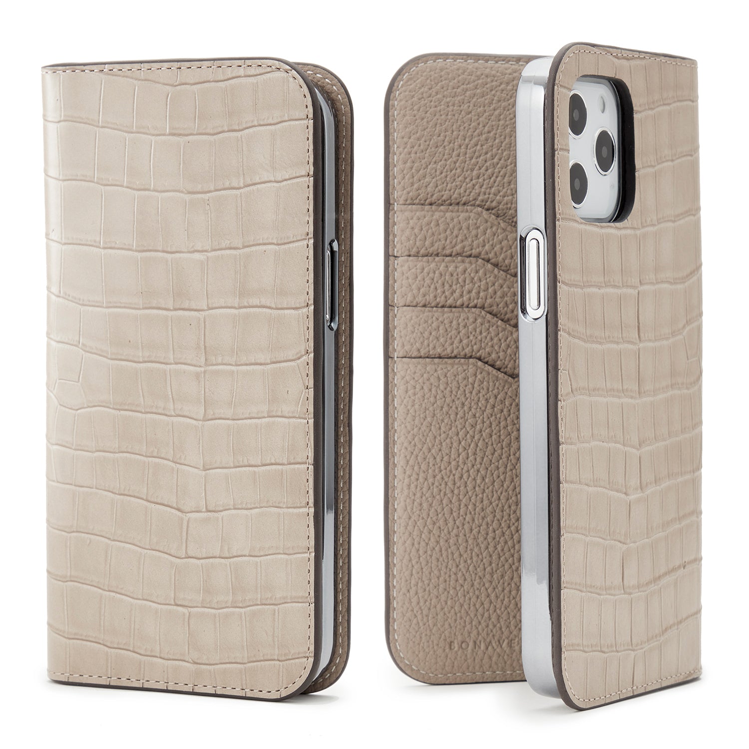 Diary Case Embossed Croco Leather (iPhone 12 Pro Max)