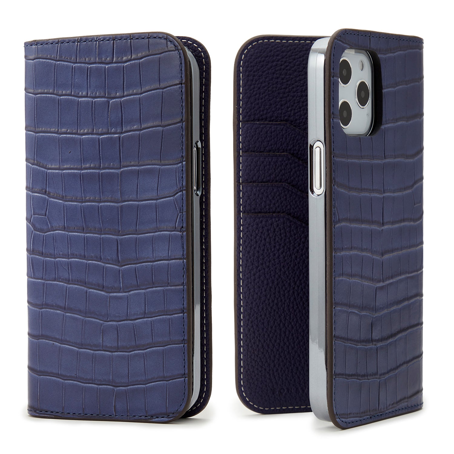 Diary Case Embossed Croco Leather (iPhone 12 Pro Max)
