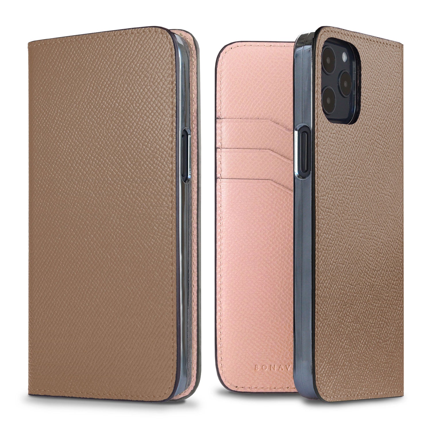 (iPhone 12 / 12 Pro) Diary Case Nobile Leather