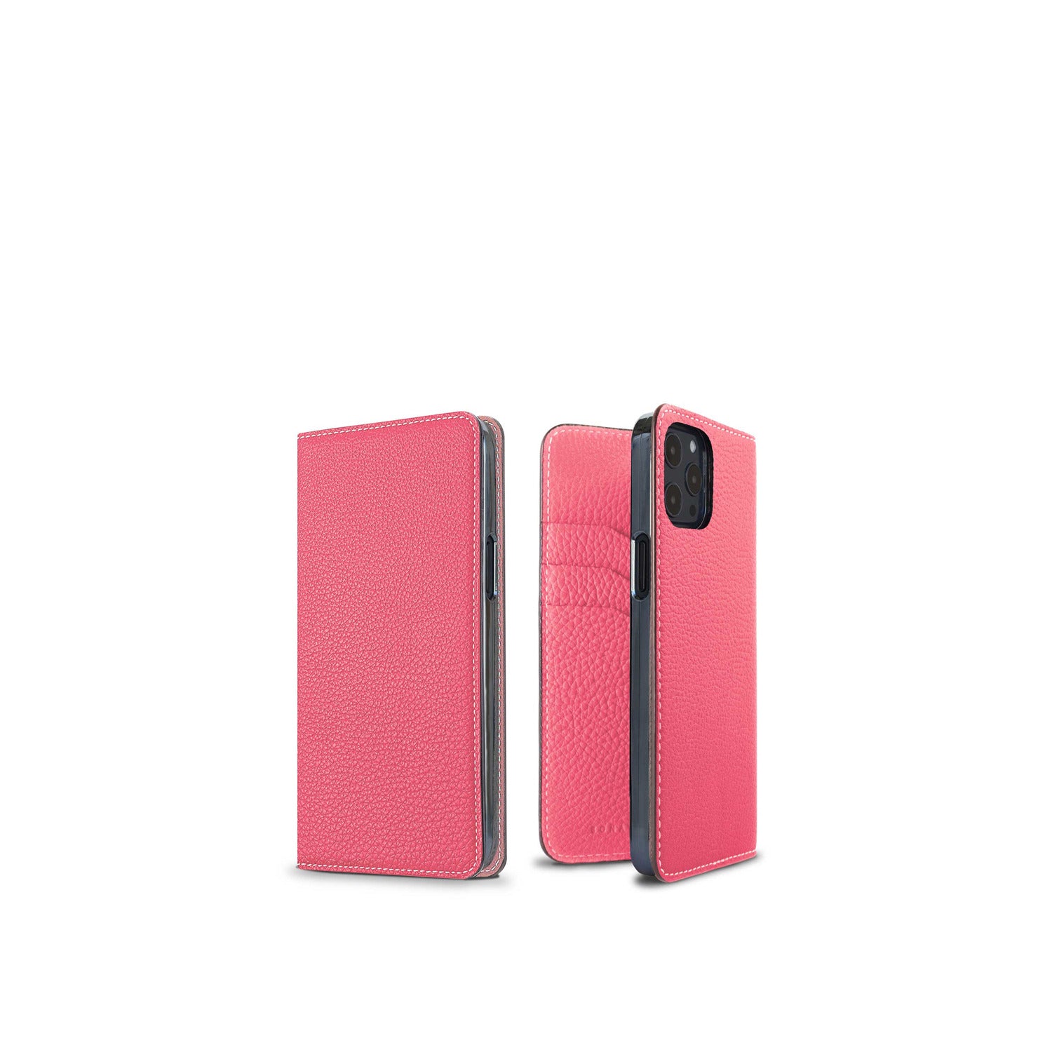 (iPhone 12 mini) ダイアリーケース シュリンクレザー