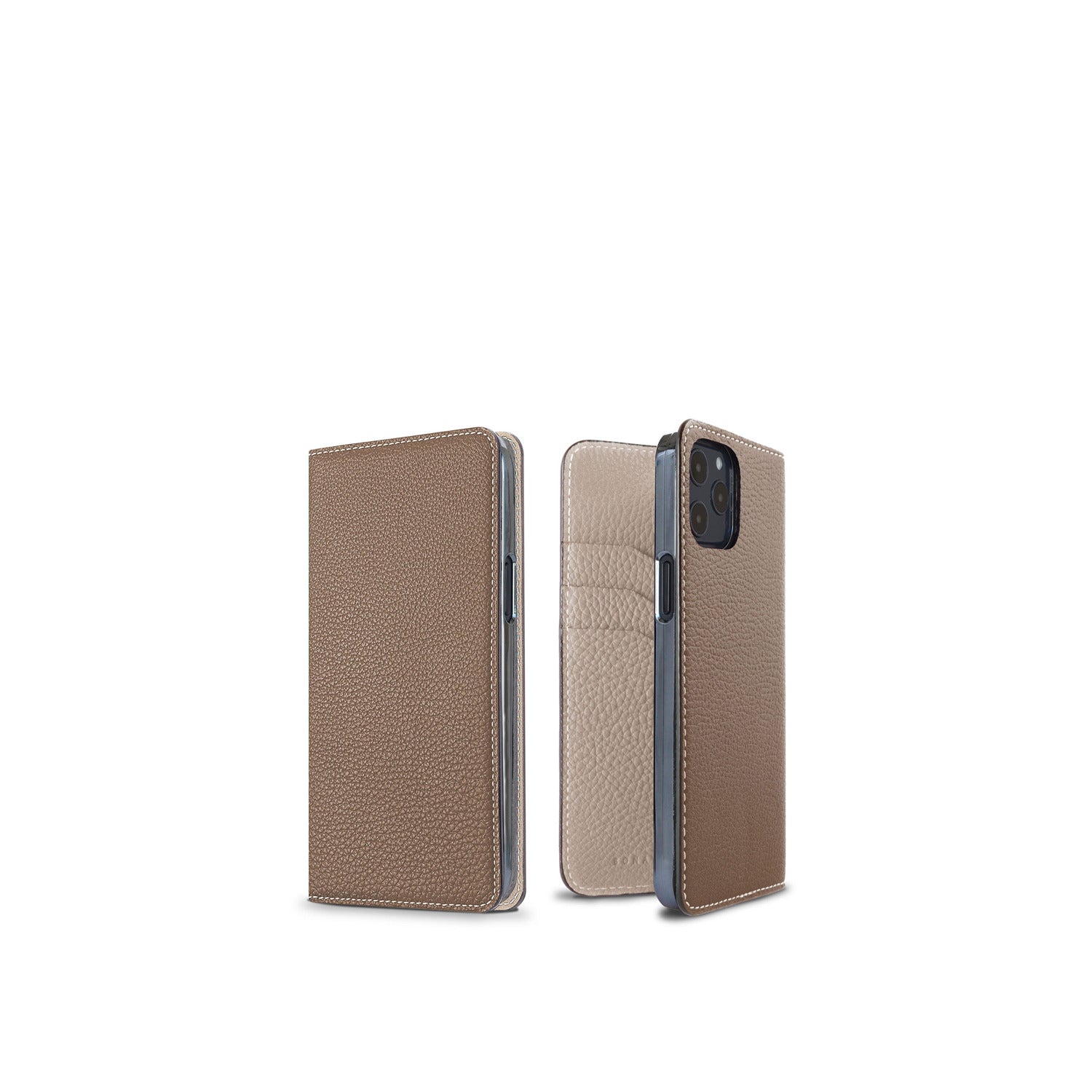 (iPhone 12 mini) ダイアリーケース シュリンクレザー