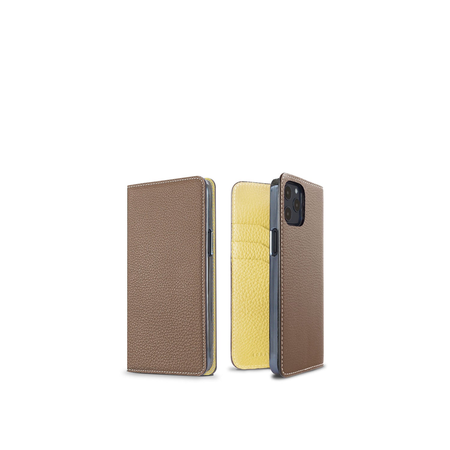 (iPhone 12 mini) ダイアリーケース シュリンクレザー