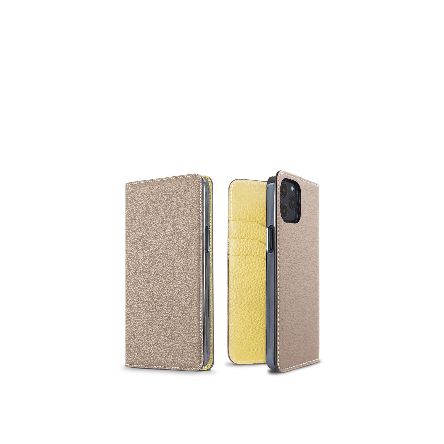 (iPhone 12 mini) ダイアリーケース シュリンクレザー