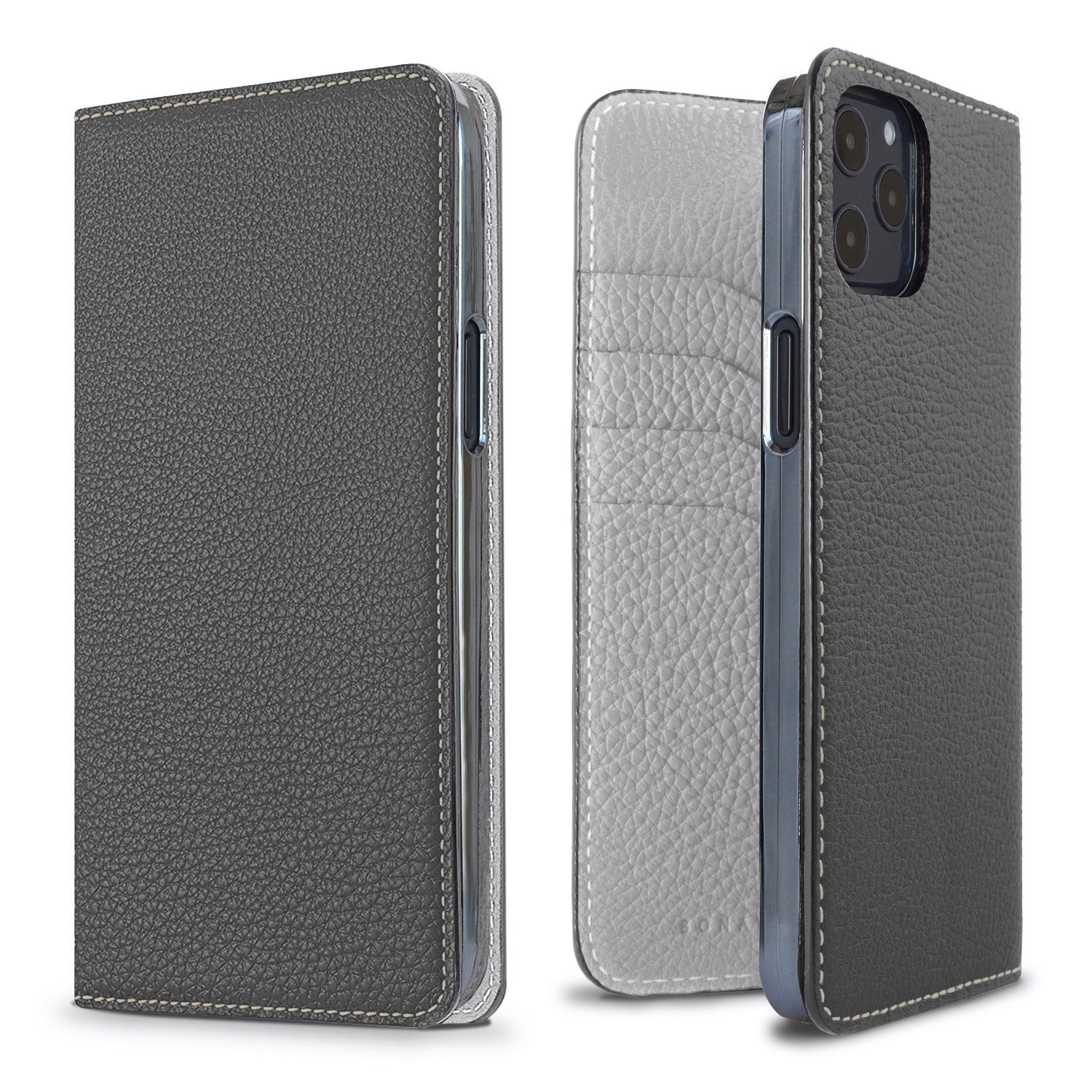 (iPhone 12 Pro Max) 다이어리 케이스 수축 가죽