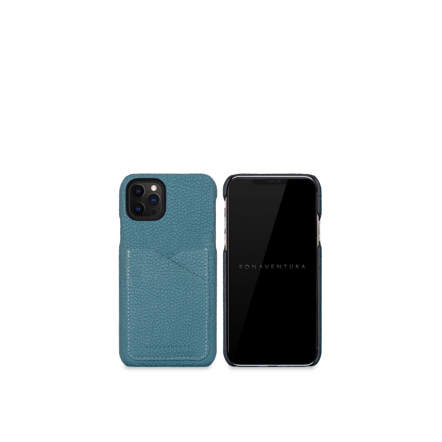 (iPhone 12 / 12 Pro) 백 커버 케이스 수축 가죽