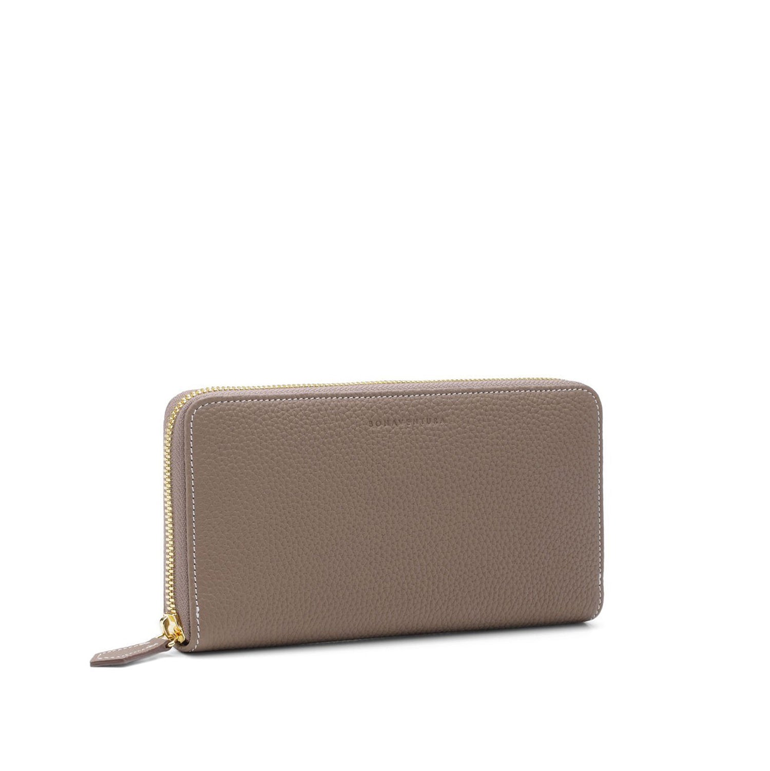 Long Zip Wallet In Shrink Leather