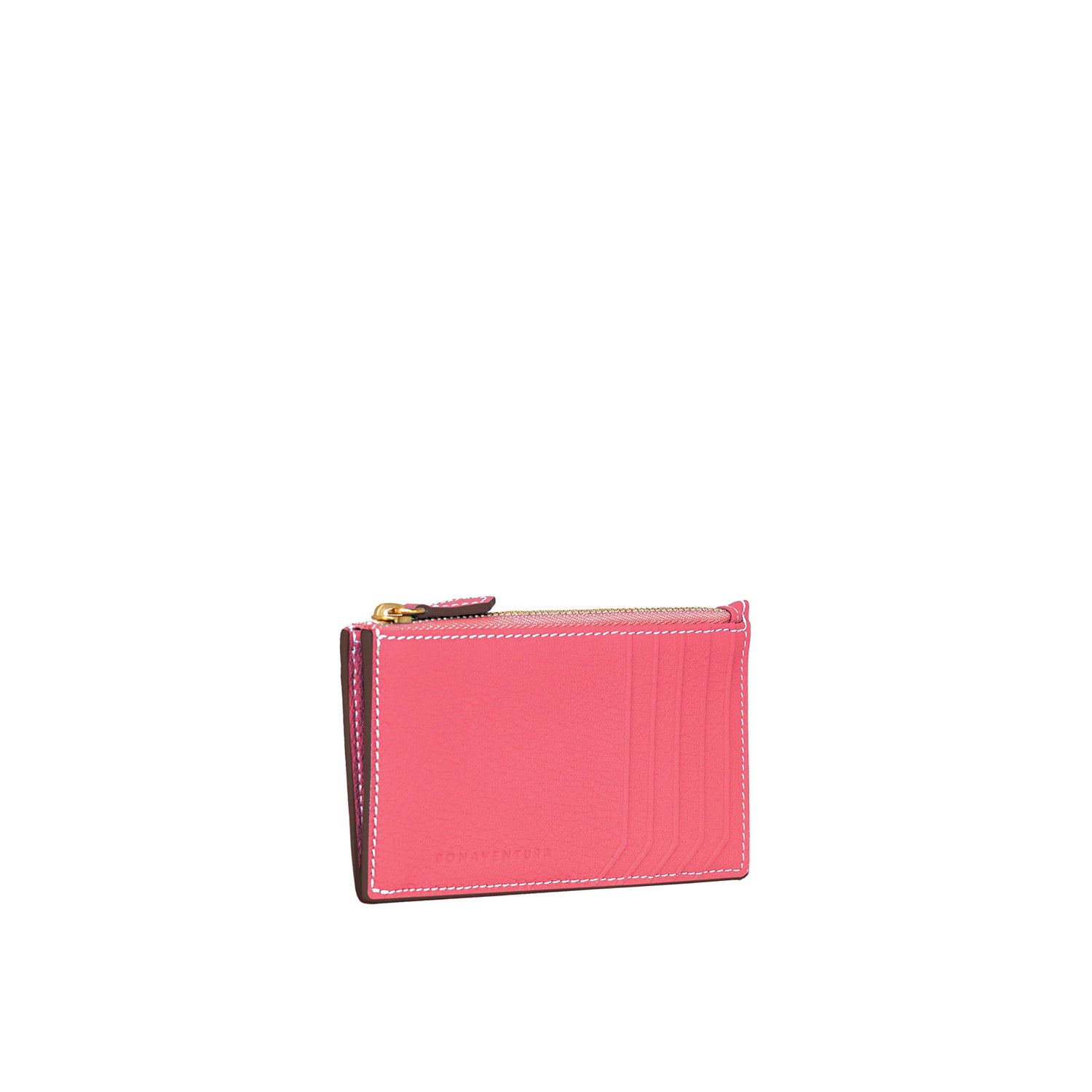 Mini Zip Wallet In Shrink Leather
