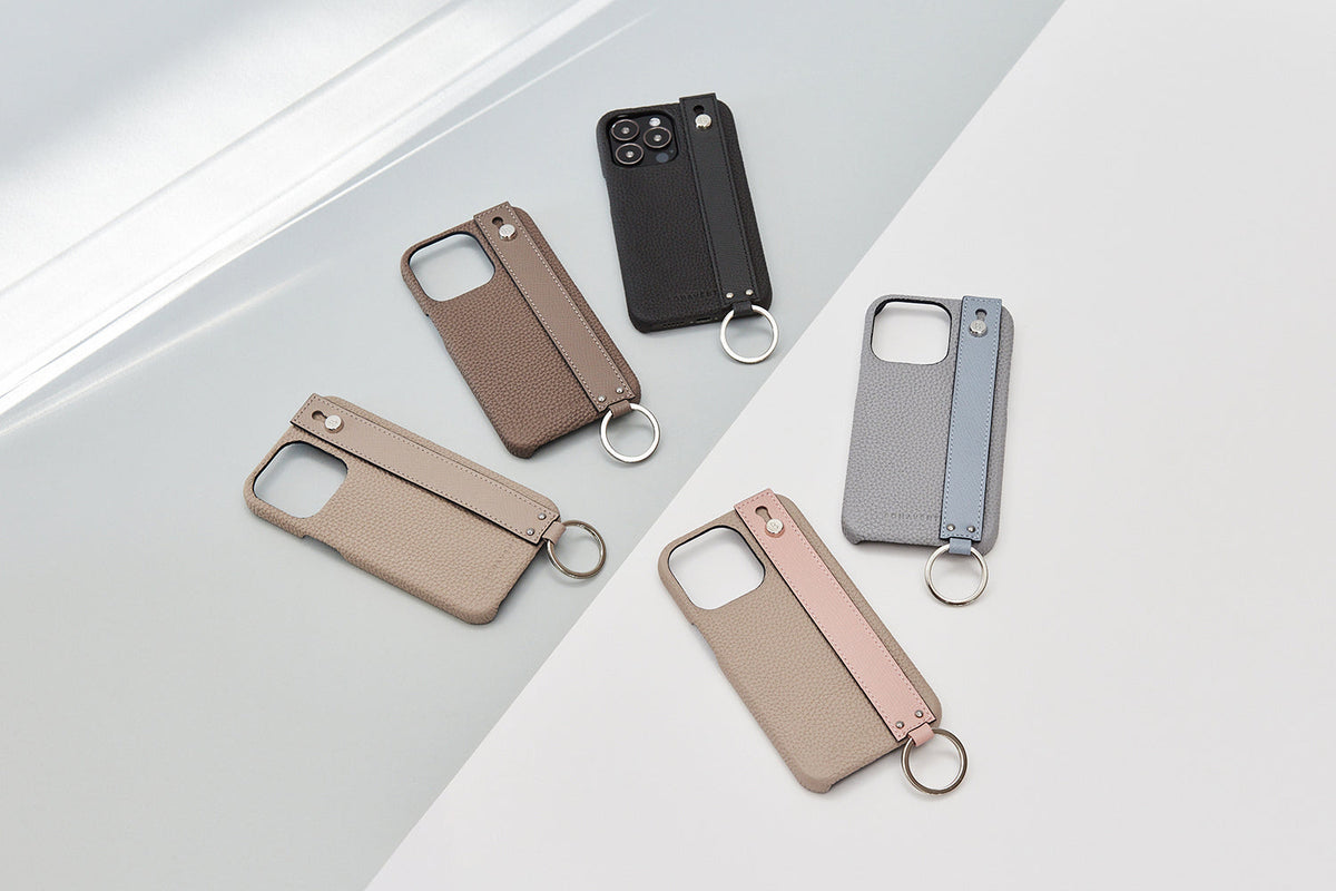 Leather Back Cover Cases with Handle for iPhone