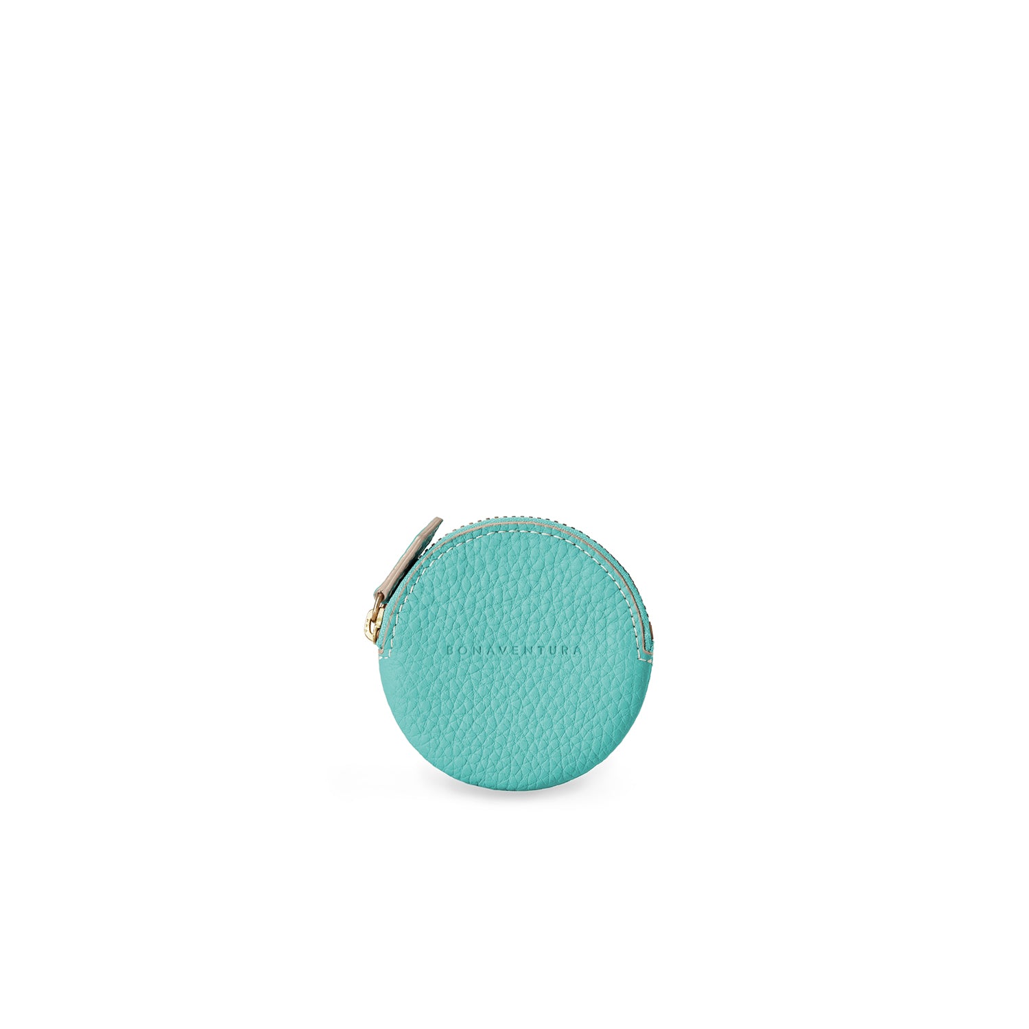 Round Coin Case Shrink Leather
