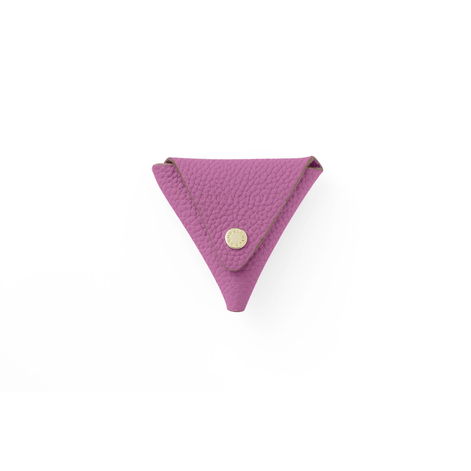 Triangle Coin Case Shrink Leather