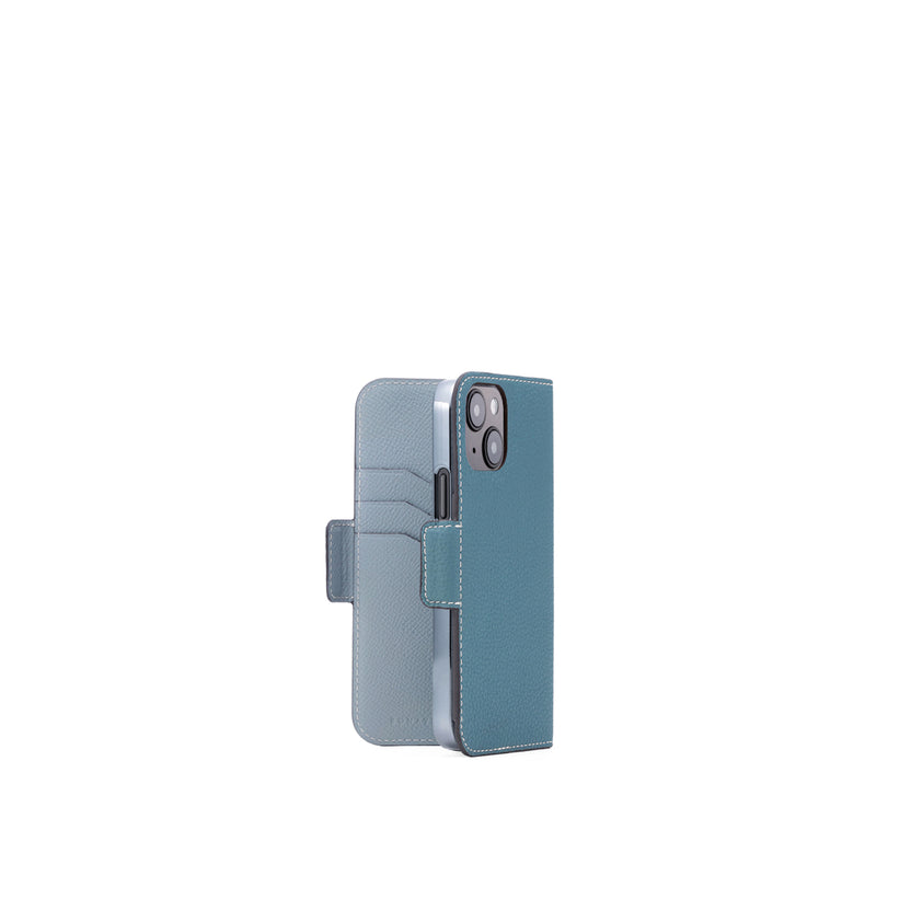(iPhone 15) Stand Diary Case Shrink Leather