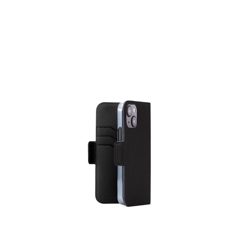 (iPhone 15) Stand Diary Case Shrink Leather