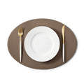 Place Mat (round) Shrink Leather