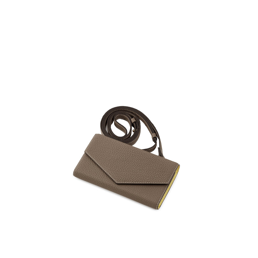 Diary Case With Mirror And Strap Bottalato Leather (iPhone 15 Plus)
