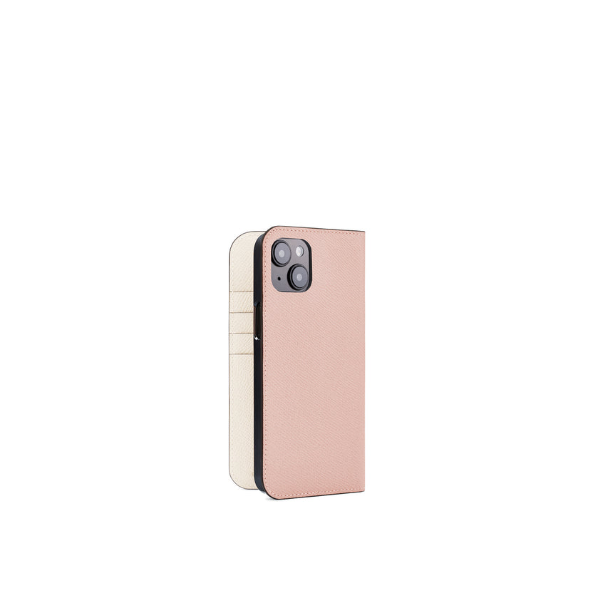 (iPhone 15 Plus) 다이어리 케이스 노브 레서 가죽