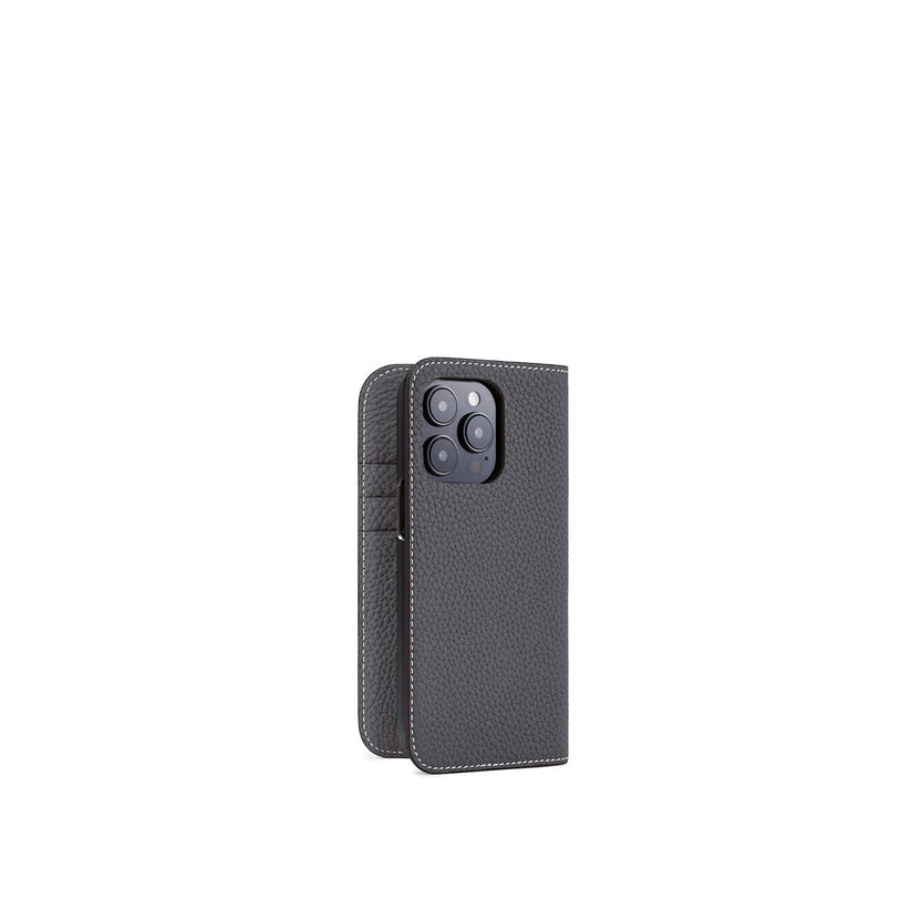 (iPhone 15 Pro) ダイアリーケース シュリンクレザー