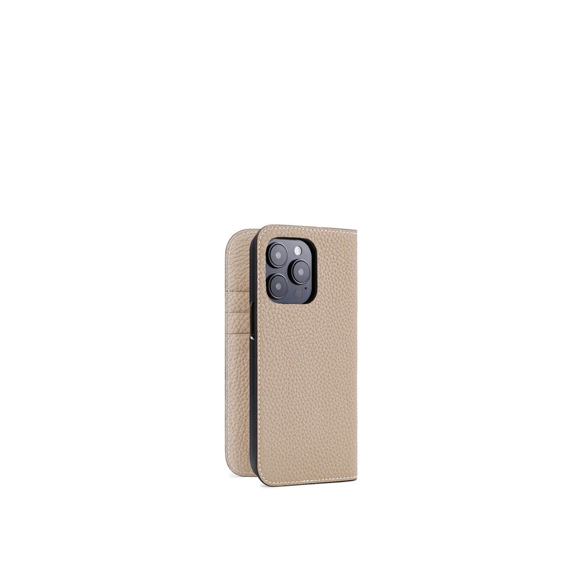 (iPhone 15 Pro) ダイアリーケース シュリンクレザー