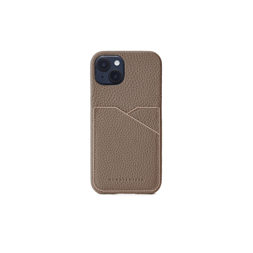 (iPhone 14) Back Cover Case Shrink Leather