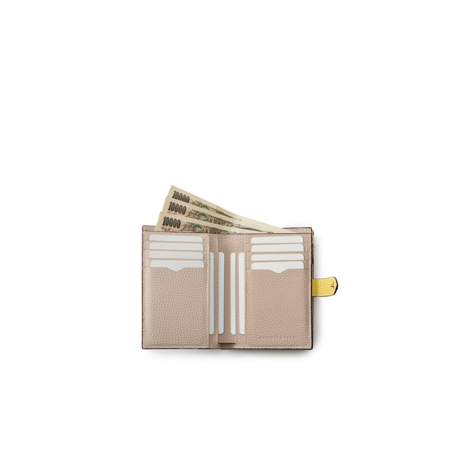 【美品】BONAVENTURA 二つ折り ベルテッドミディアムウォレット ベルテッド マルチ ウォレット シュリンクレザー (ミディアム