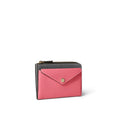 Envelope Mini-zip Wallet In Shrink Leather