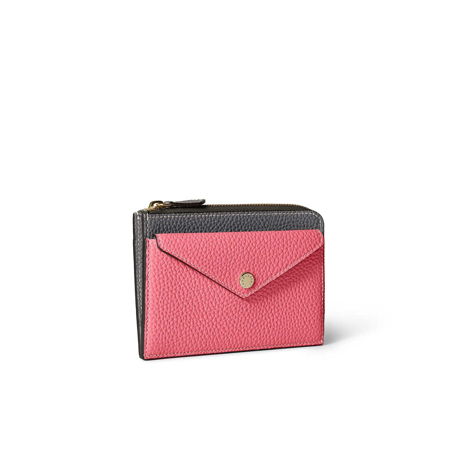 Envelope Zip Wallet Shrink Leather (Medium)