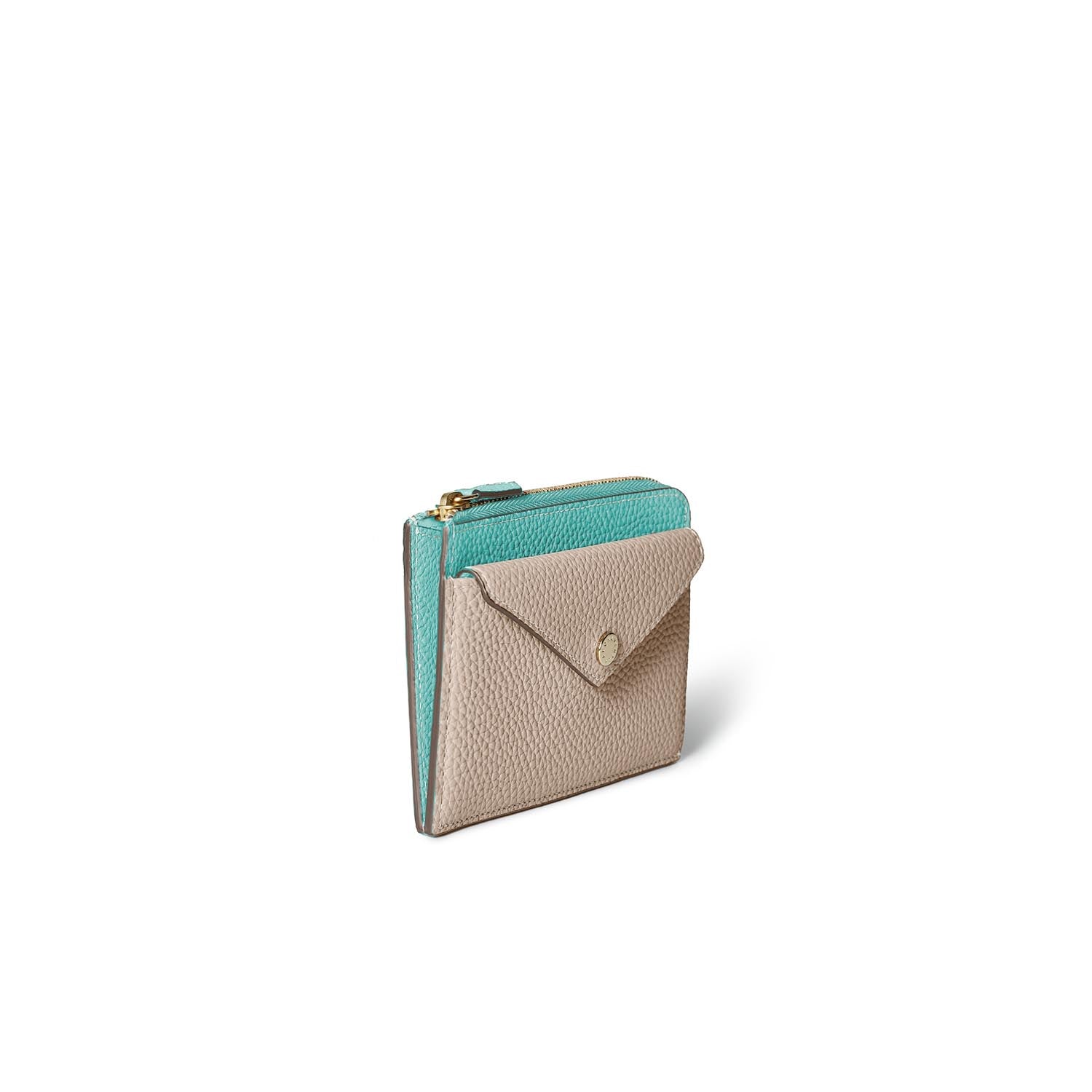 Envelope Zip Wallet Shrink Leather (Medium)