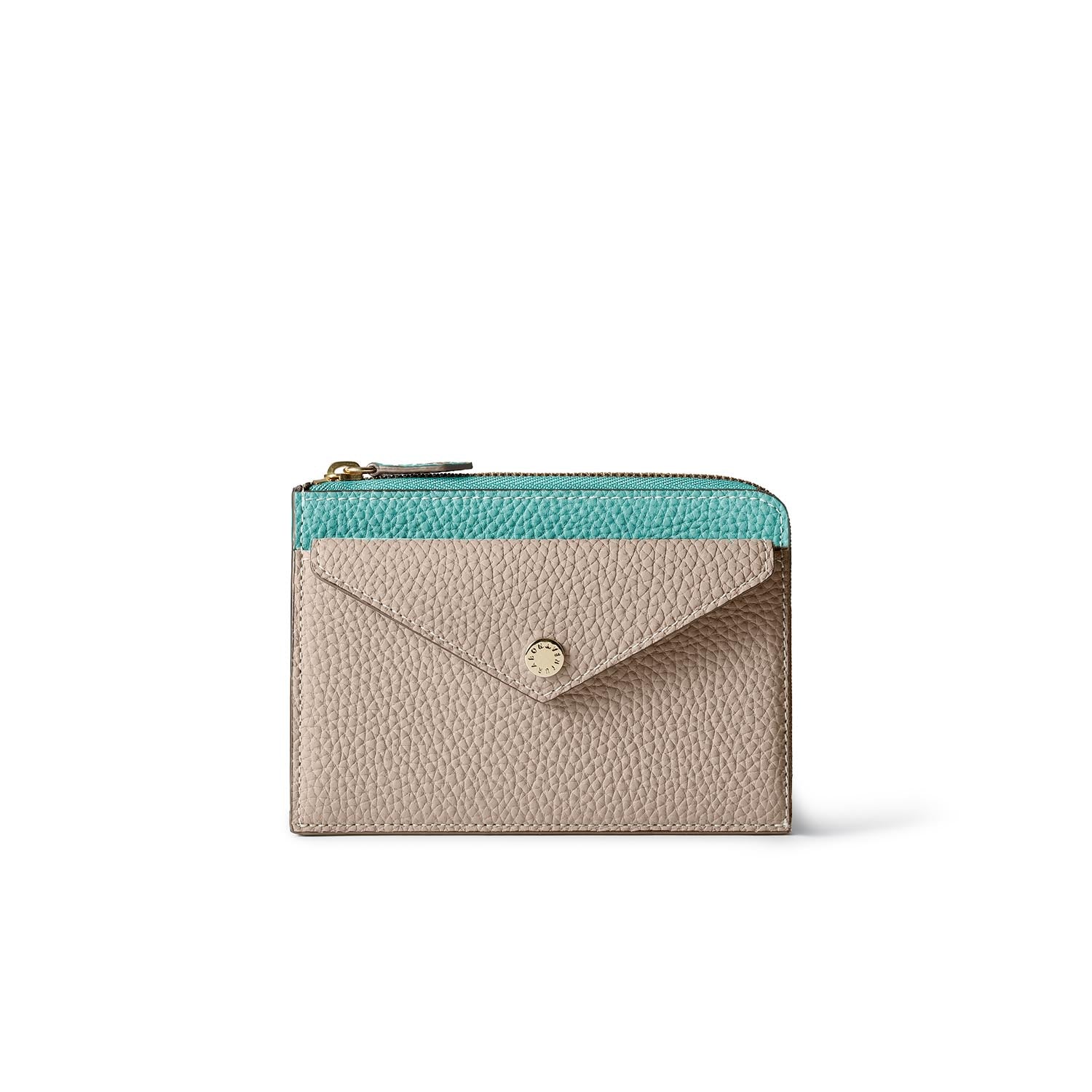 Envelope Zip Wallet Shrink Leather (Medium)