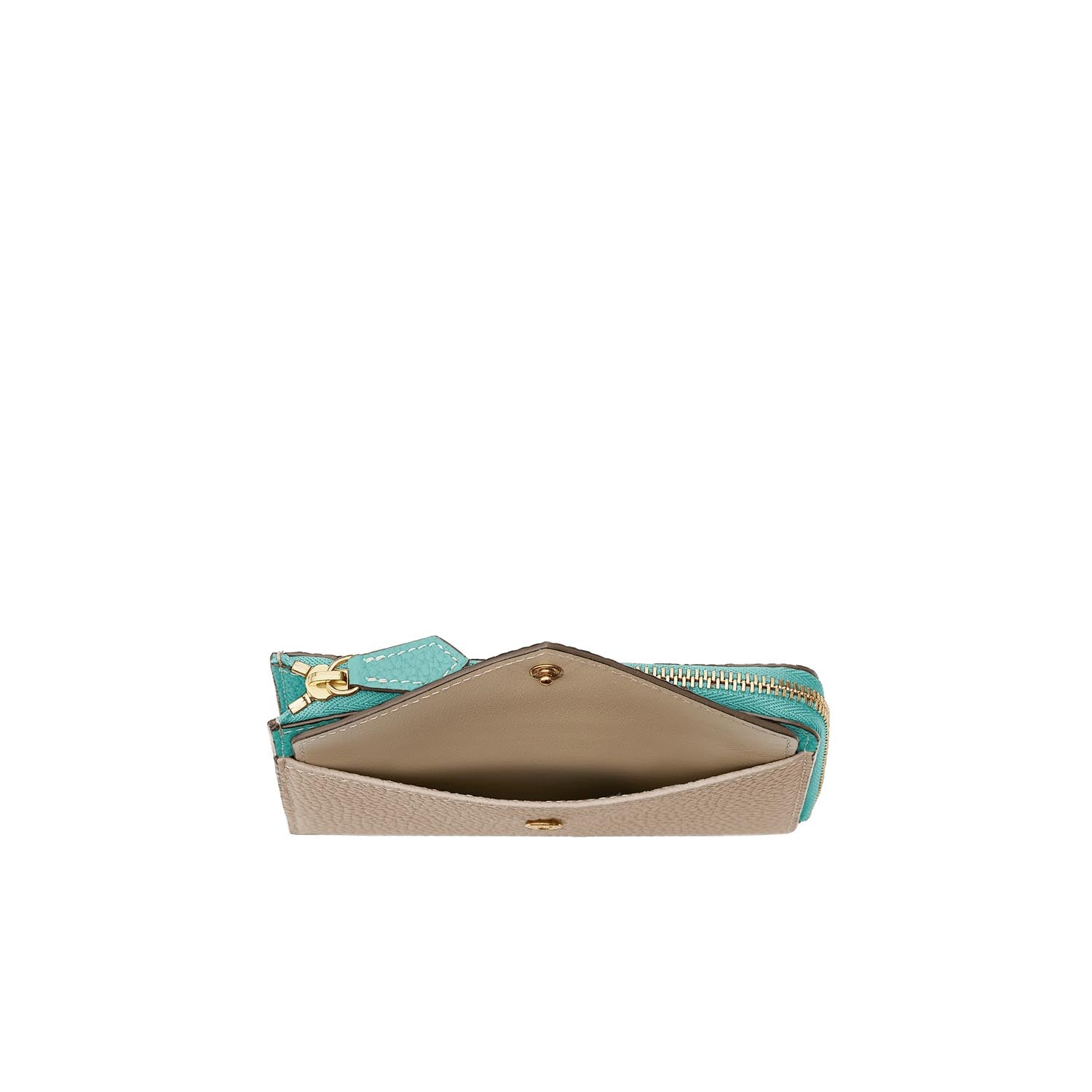 Envelope Zip Wallet Shrink Leather (Medium)