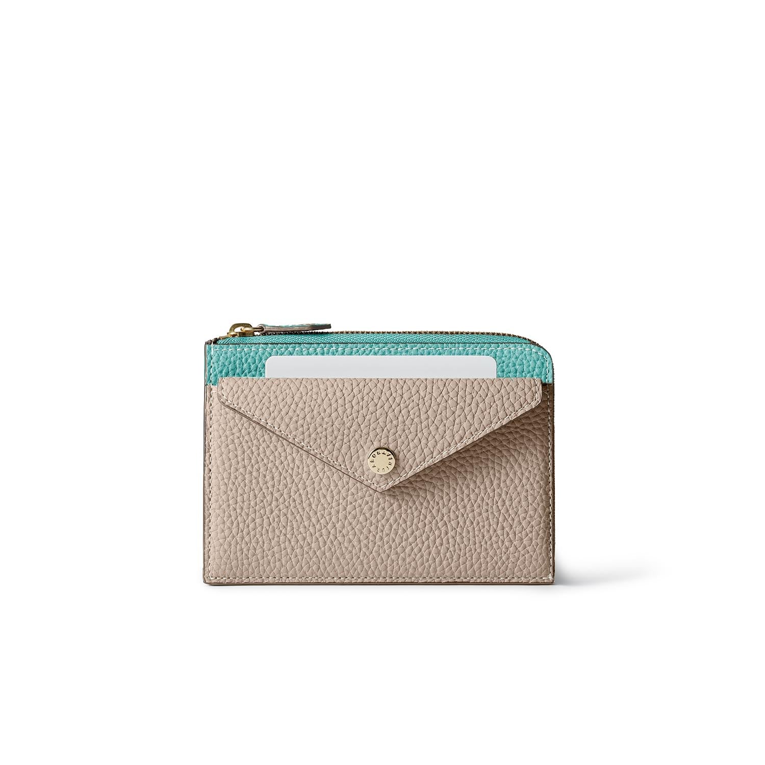 Envelope Zip Wallet Shrink Leather (Medium)