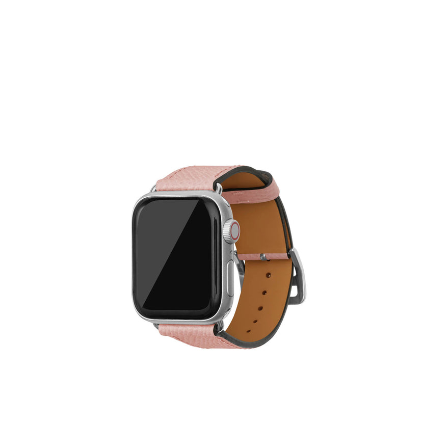 ノービレ Apple Watch レザーバンド【38mm/40mm/41mm/42mm, M/Lサイズ】 (アダプター：シルバー)