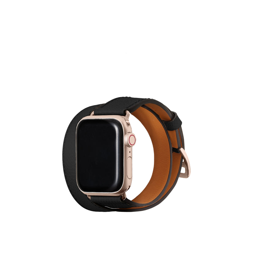 ダブルトゥール  Apple Watch レザーバンド ノービレレザー【38mm/40mm/41mm/42mm】 (アダプター：ゴールド)