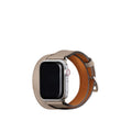 ダブルトゥール  Apple Watch レザーバンド ノービレレザー【38mm/40mm/41mm/42mm】 (アダプター：シルバー)