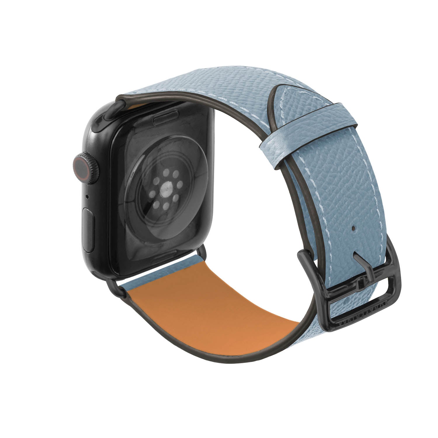 노브레사 Apple Watch 가죽 밴드【42 mm/44 mm/45 mm/49 mm, M/L 사이즈】 (어댑터：블랙)