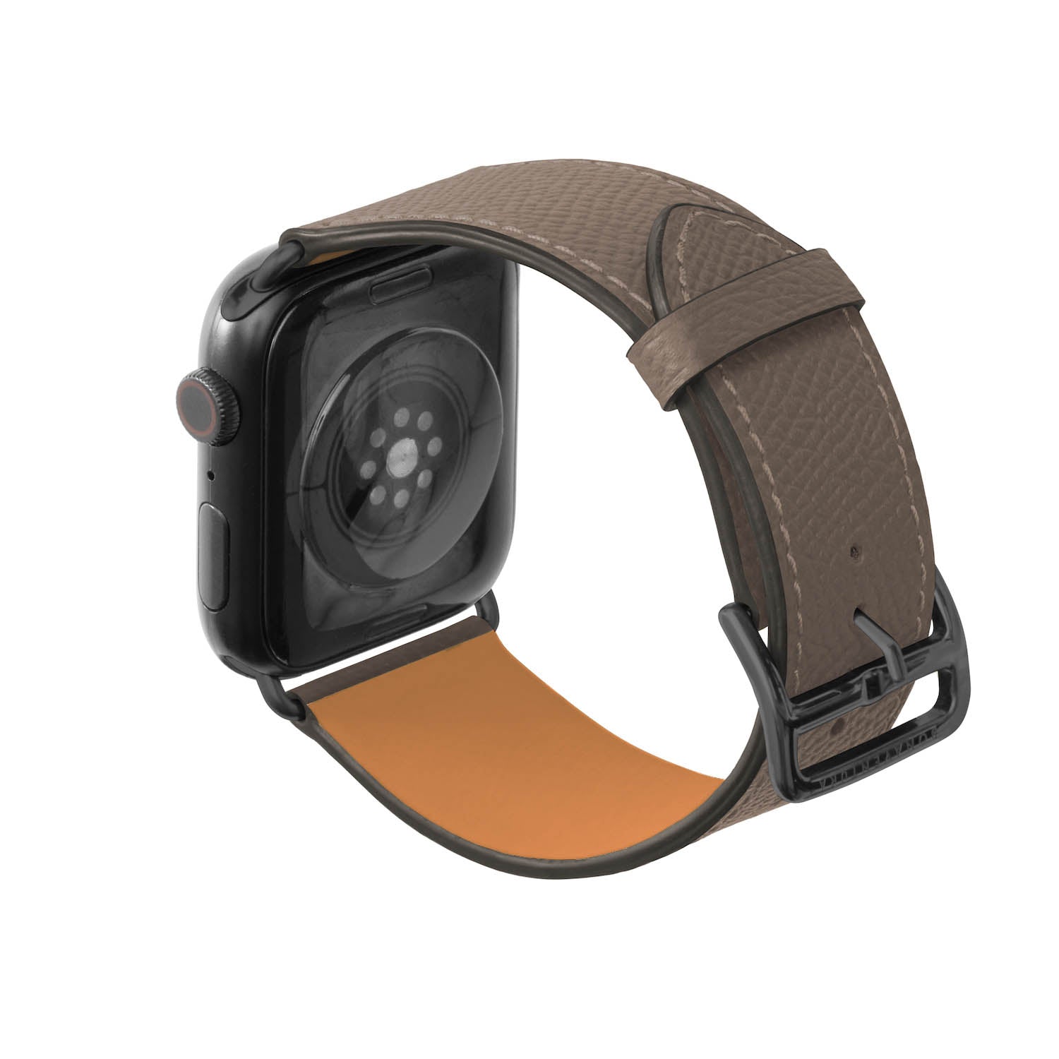 노브레사 Apple Watch 가죽 밴드【42 mm/44 mm/45 mm/49 mm, M/L 사이즈】 (어댑터：블랙)