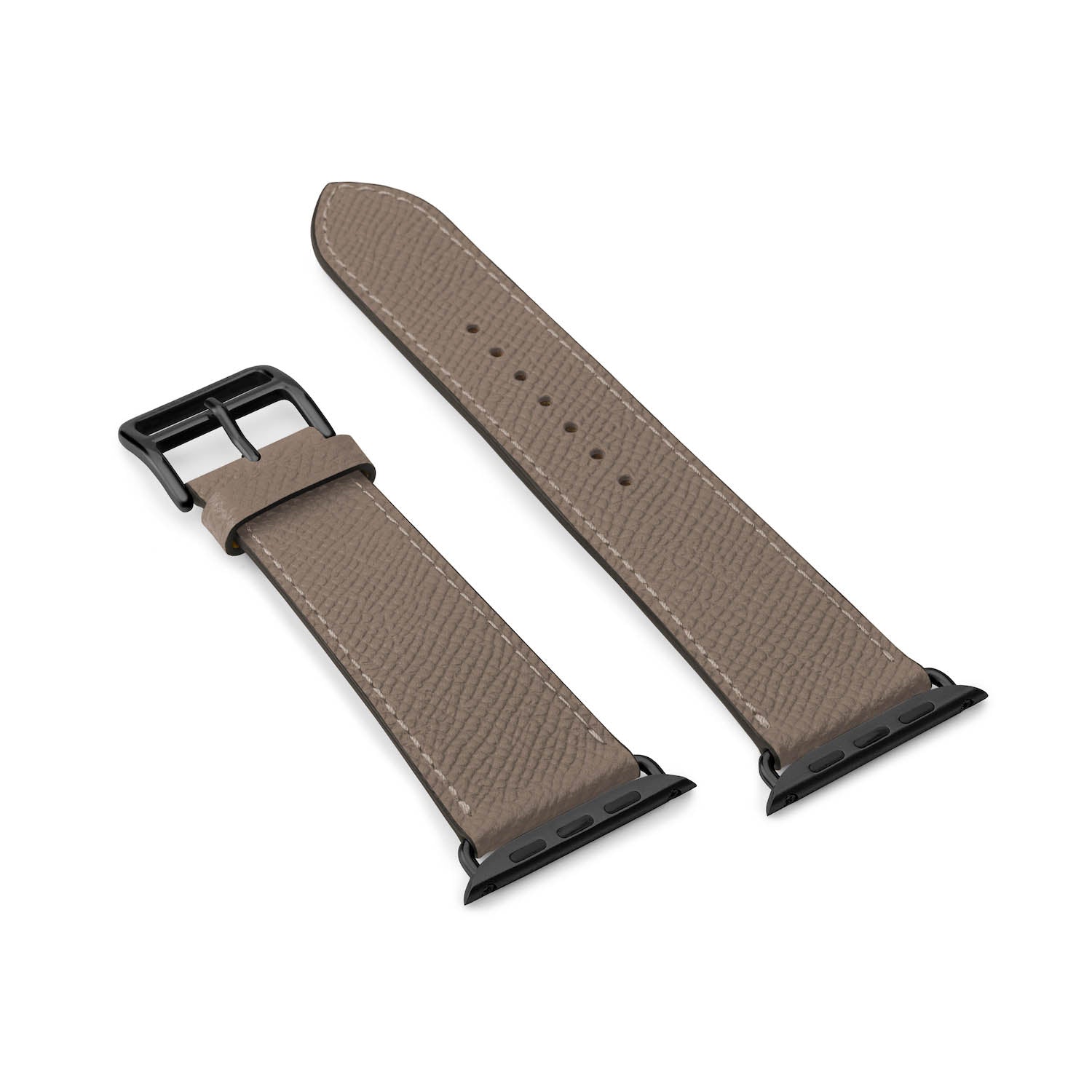 Noblessa Apple Watch Leather Band [42mm/44mm/45mm/49mm, ขนาด M/L] (อะแดปเตอร์: สีดำ)