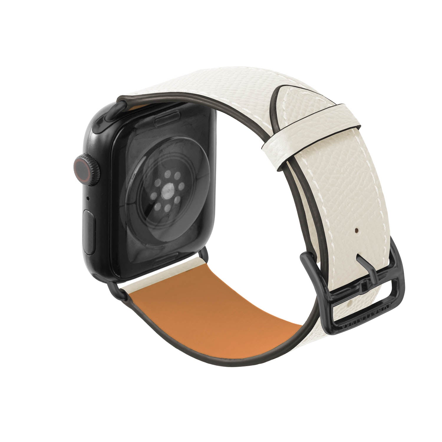 노브레사 Apple Watch 가죽 밴드【42 mm/44 mm/45 mm/49 mm, M/L 사이즈】 (어댑터：블랙)